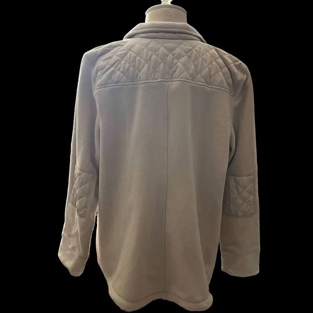 Style & Co Fleece/Quilted Zipfront Jacket / SZ: XLP / NWT